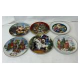 6 HOLIDAY PLATES
