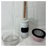 Bowls and Jars w Chalk Label