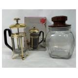 COFFEE AND TEA MAKER WITH LIDED JAR