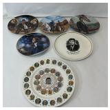JFK Abe Lincoln, Lone Ranger Indiana Jones Plates