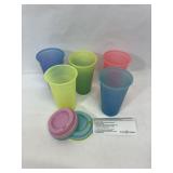 Plastic Drink Cups w Lids