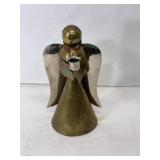 Vtg brass and copper angel taper candle holder
