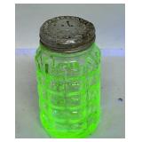 Single Uranium Glass Salt Shaker