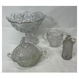 Vtg & Antique Pressed Glass Lot