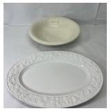 Serving bowl and Platter