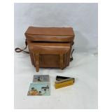 Vtg Camera Case w Extras