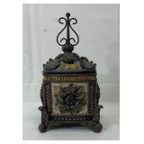 ornate resin and wood trinket box
