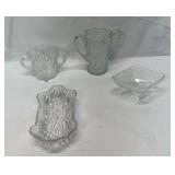 Vtg Glass Serving Dishes
