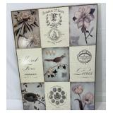 French Themed Flower Wall Art