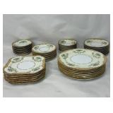 45 pieces NORITAKE 'M' MORIMURA dishes