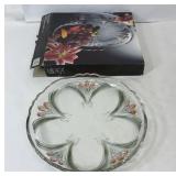 Mikasa French Bouquet 12.5-inch round glass...