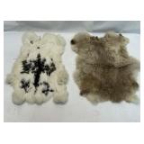 2 Rabbit pelts