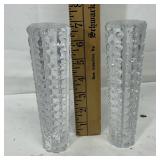 Czech Pressed Glass Vases
