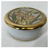 3 inch Art of Chokin Porcelain Trinkit Box