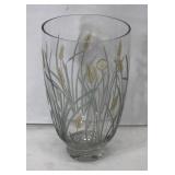 10-inch handcrafted Romanian crystal vase