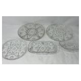 ANCHOR HOCKING EARLY AMERICAN PRESCUT DISHES