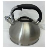 Polder stainless steel whistling tea kettle