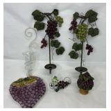Grapes and Wine Themed Wall Decorations