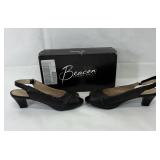 Beacon peep-toe kitten heels Size 8.5