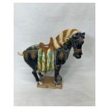 Vtg Tang Style Glazed Ceramic Horse
