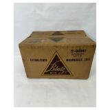 Vtg Blatz Cardboard Case