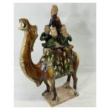 Chinese Tang-style sancai glazed ceramic figurine
