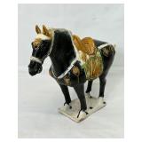 Ceramic War Horse Figurine