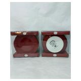 TRACY JOLLY OL SNOWY RED SALAD PLATES