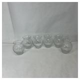 Lot of 6 Glass Vases