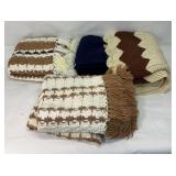 Lot of Crocheted Throws