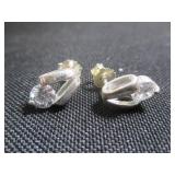 Silver Earrings w/ Stones