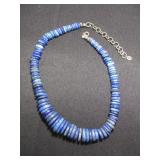 Stone Necklace w/ Silver Chain