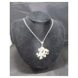 Silver Dragon Pendant on Chain