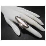 Silver Tone Ring w/ Stone