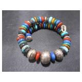 Stone Bracelet w/ Silver Clasp