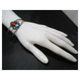 Silver Tone Bracelet w/ Stones