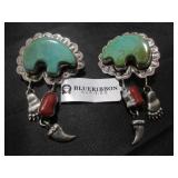 Sterling Earrings w/ Stones - Blue Ribbon Rarities