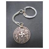 Silver Pendant on Key Chain