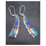 Sterling Earrings w/ Inlay