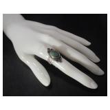 Silver Tone Ring w/ Turquoise?