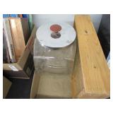 Glass Canister, Small Media Holder