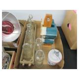 Bottles, Mug Stand w/ Mugs