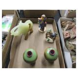 Stone Elephant, Hummell Figurines, Small Vases