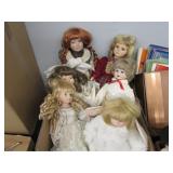 Group of 6 Dolls