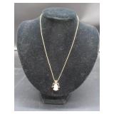 925 Chain & Pendant w/ Stones