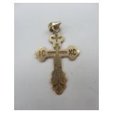14K Cross Pendant