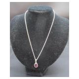 925 Italy Chain w/ Amethyst? Pendant