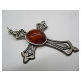 925 Cross Pendant w/ Amber?