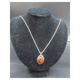 925 Italy Chain w/ Amber? Pendant