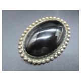 Sterling Brooch w/ Stone